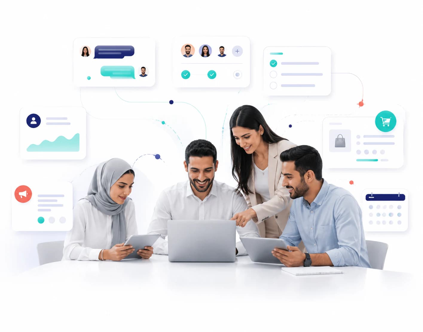 واجهة Taloo لتنظيم محادثات العملاء والعمل اليومي من مكان واحد.